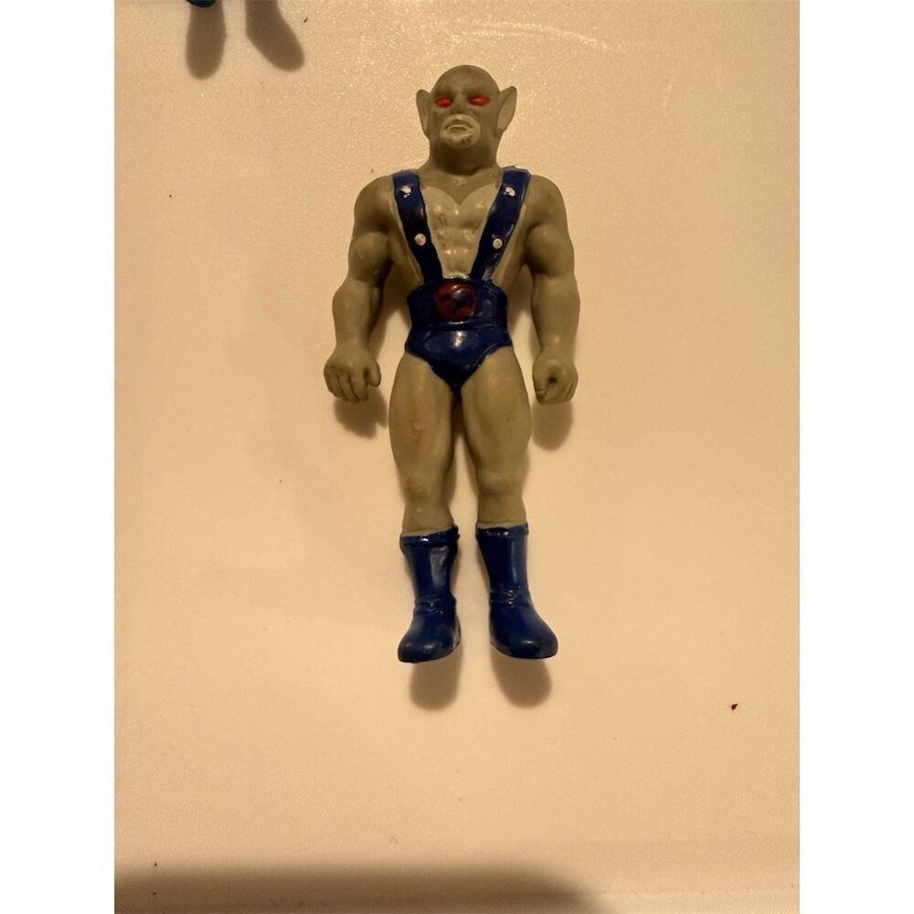 Vintage ThunderCats Panthro Mini Action Figure 3in Gray Blue Loose